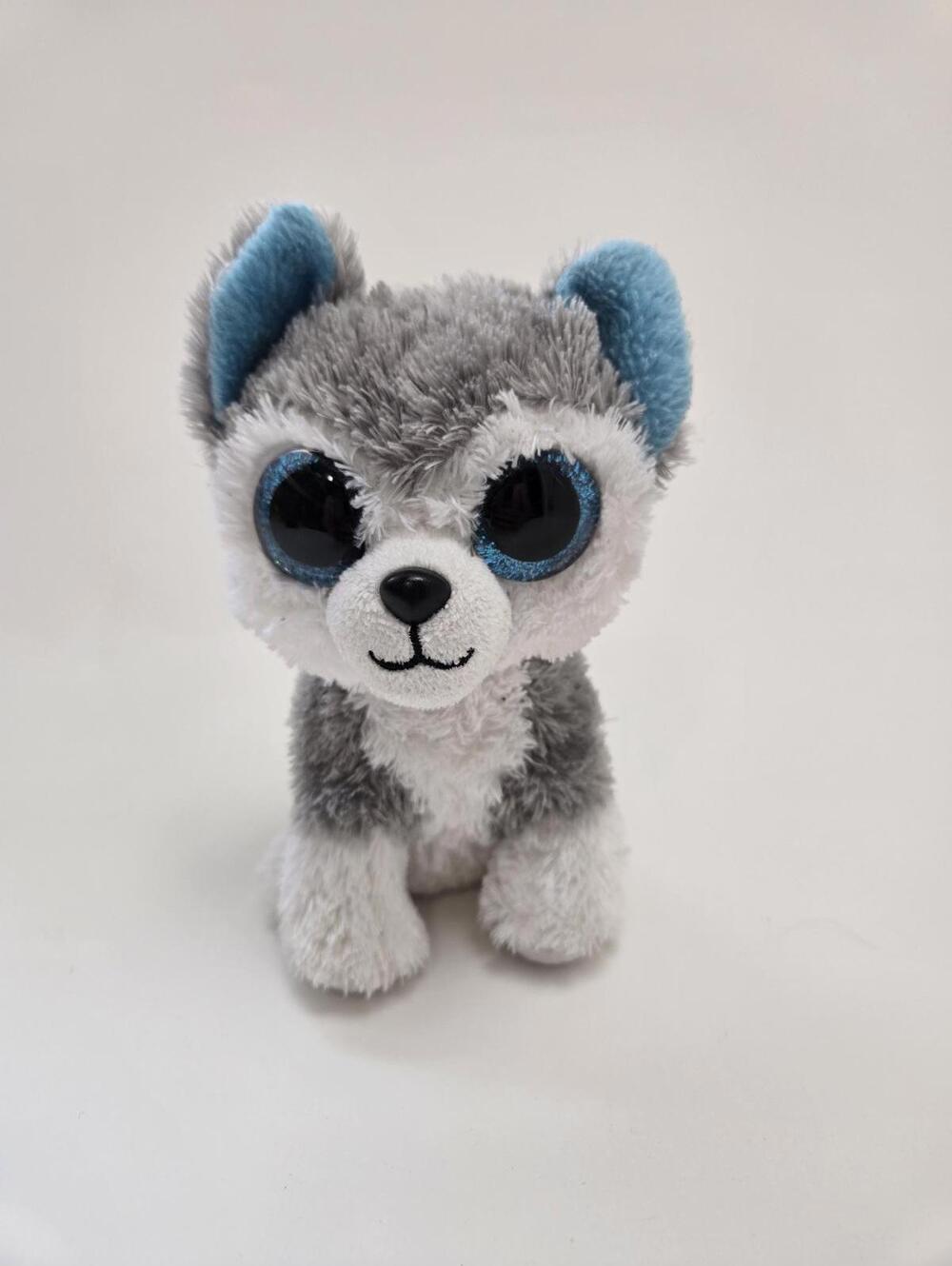 Ty Beanie Boo “Slush” the Husky Dog - Sparkly Eye Version - No Hang Tag (6 inch)